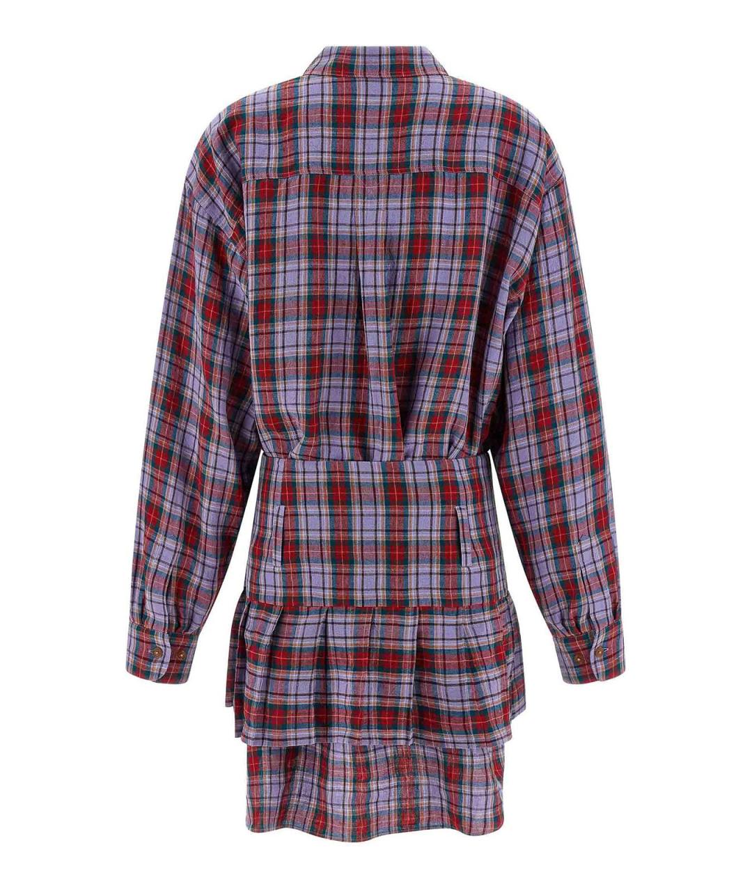 VIVIENNE WESTWOOD Мульти льняное повседневное платье, фото 2