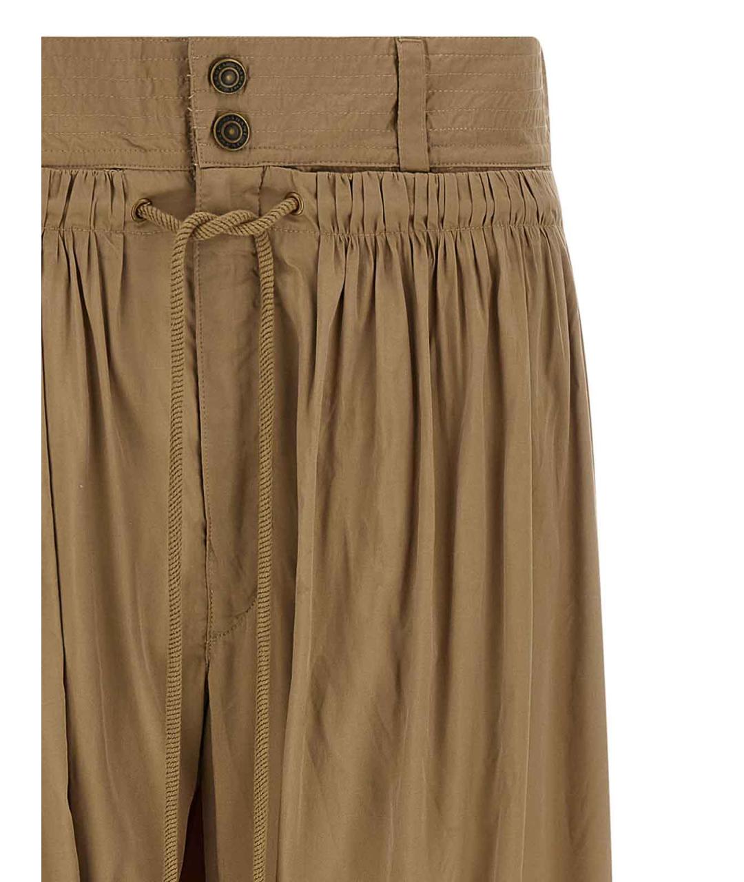 ISABEL MARANT Зеленые полиамидовые брюки широкие, фото 3