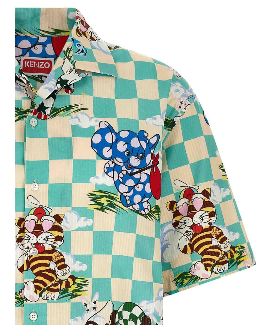 KENZO Мульти хлопковая классическая рубашка, фото 3