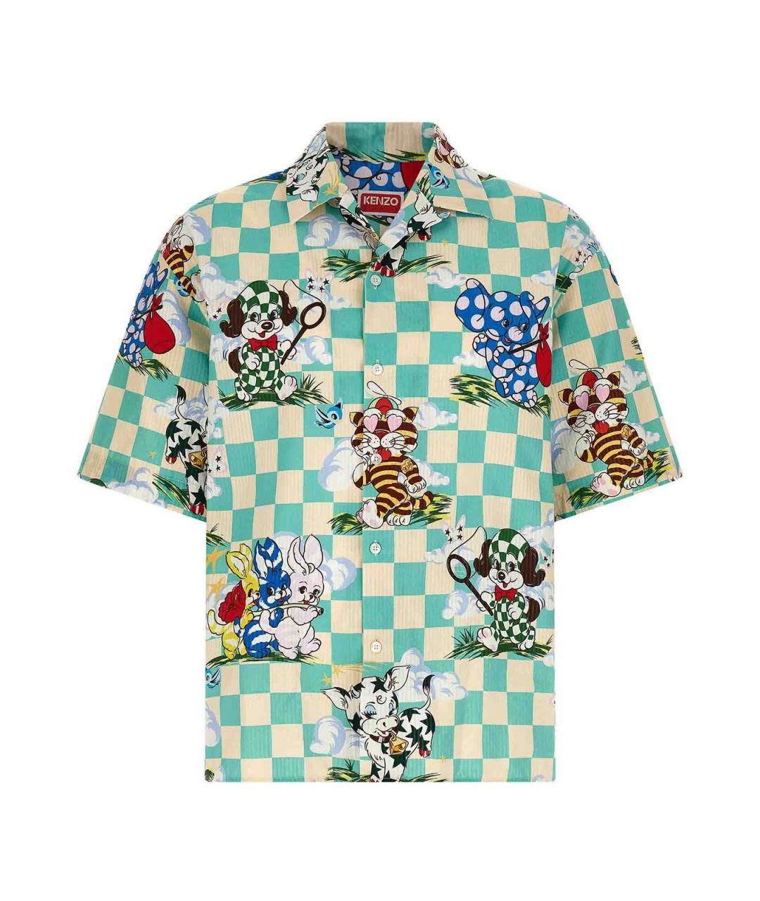 KENZO Мульти хлопковая классическая рубашка, фото 1