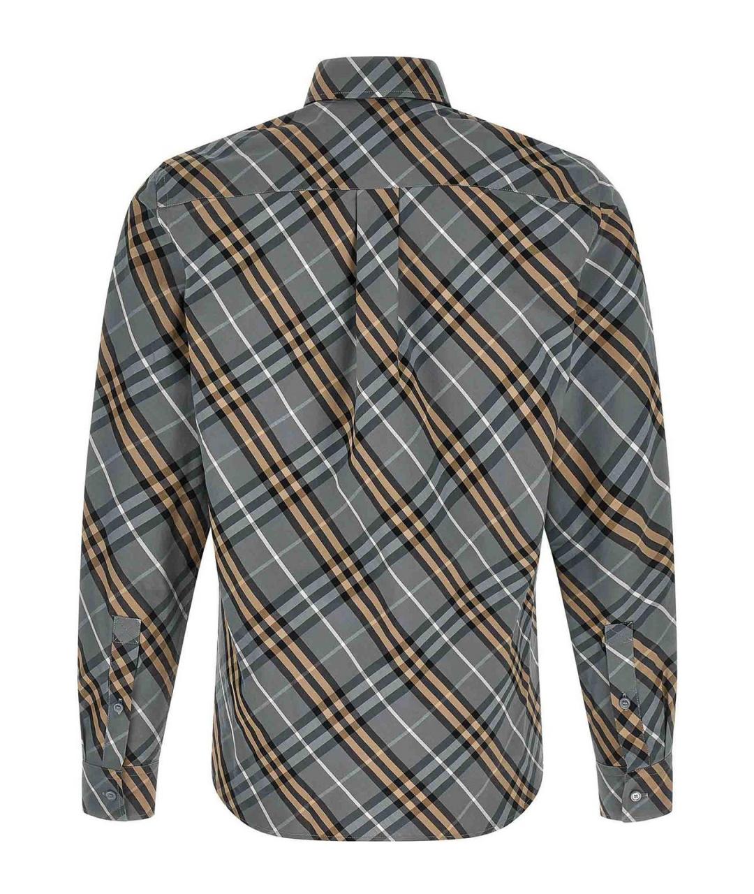 BURBERRY Мульти хлопковая кэжуал рубашка, фото 2