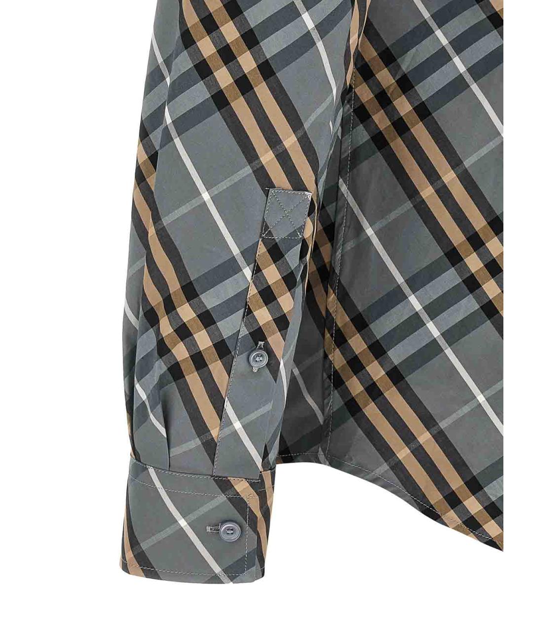 BURBERRY Мульти хлопковая кэжуал рубашка, фото 4