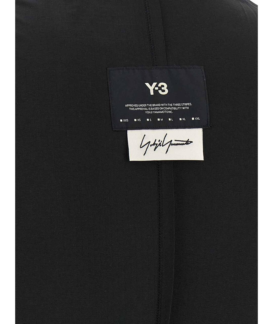 Y-3 Черная полиэстеровая майка, фото 4