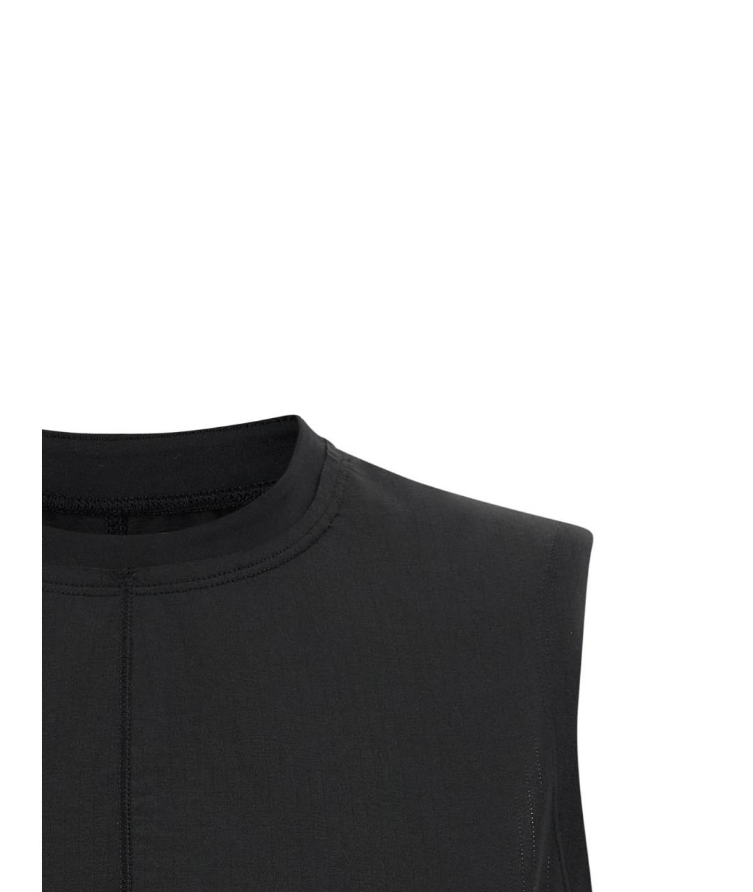 Y-3 Черная полиэстеровая майка, фото 3