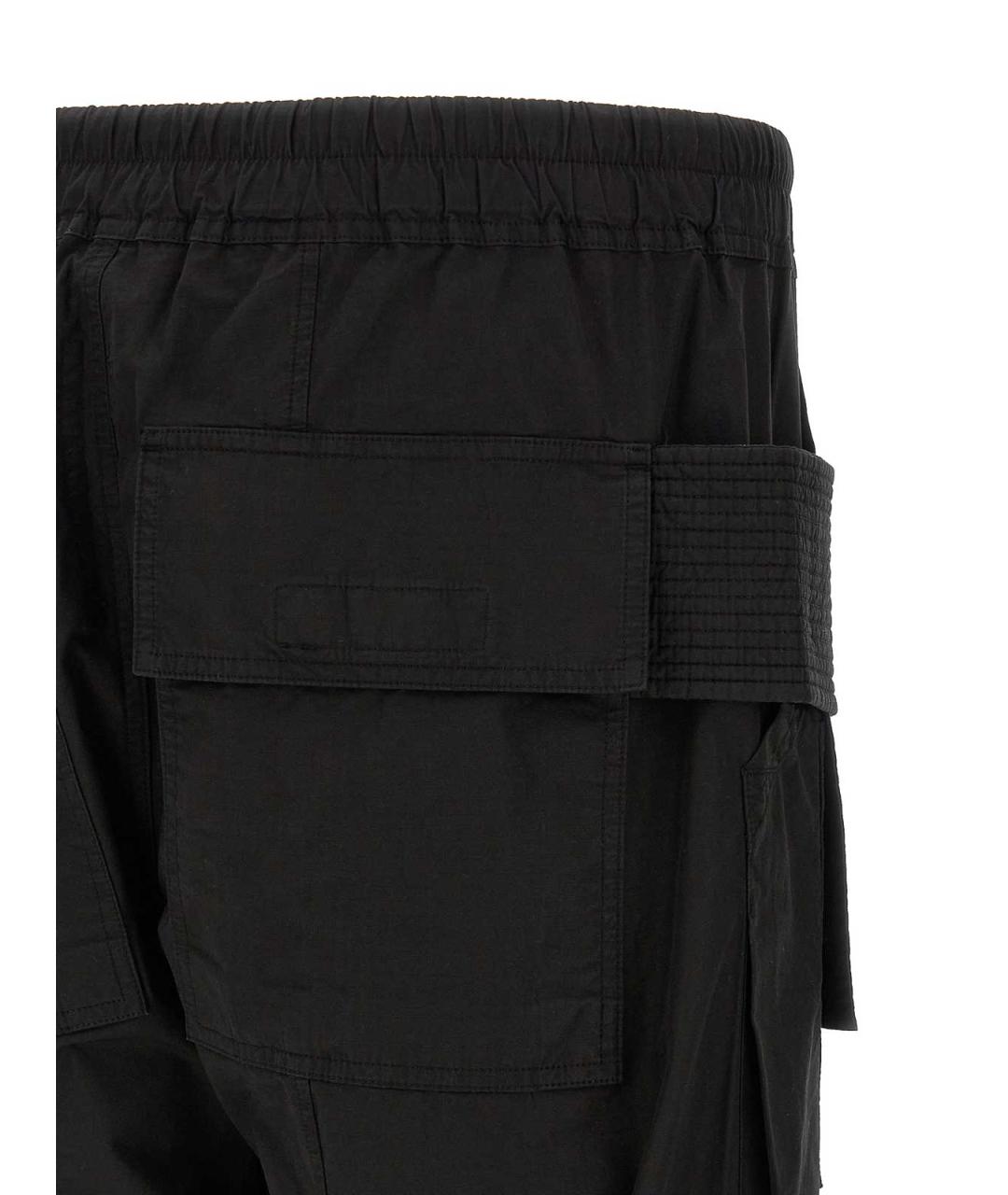 RICK OWENS DRKSHDW Черные хлопковые повседневные брюки, фото 4