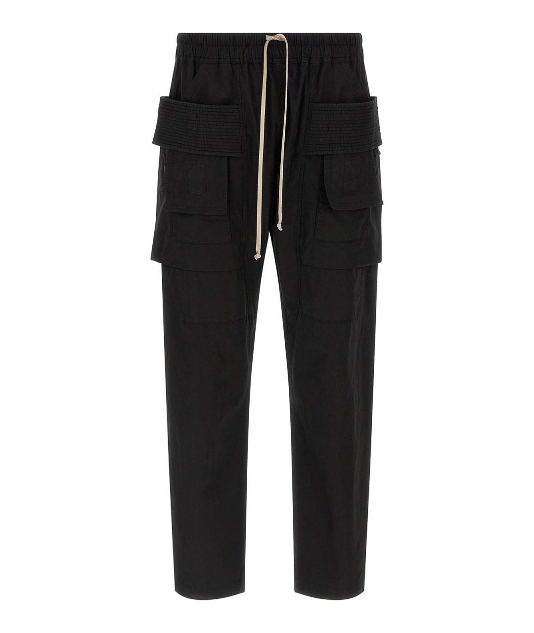 RICK OWENS DRKSHDW Черные хлопковые повседневные брюки, фото 1