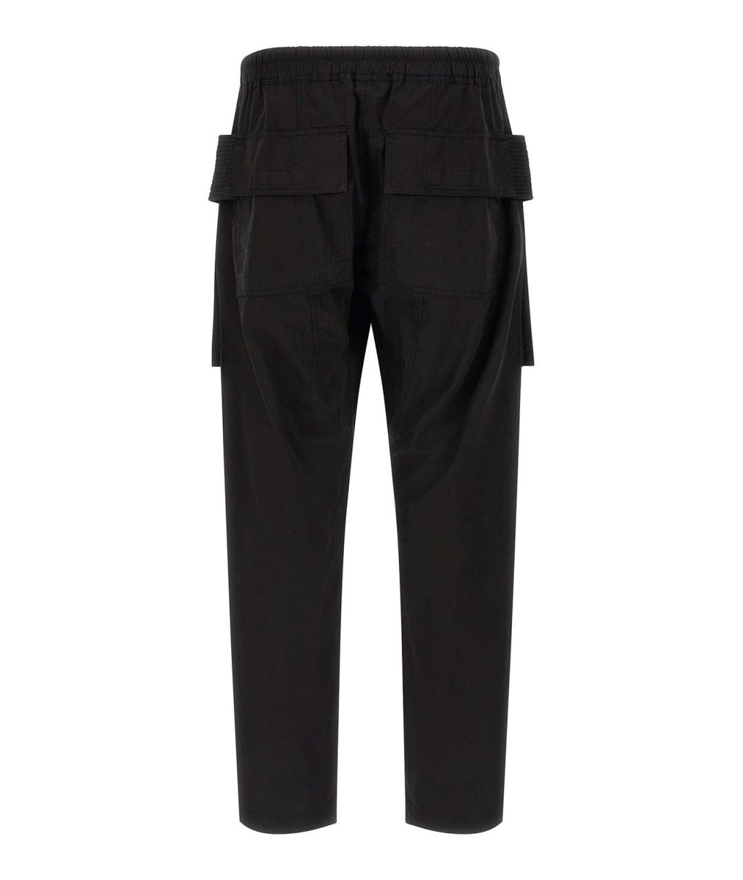 RICK OWENS DRKSHDW Черные хлопковые повседневные брюки, фото 2