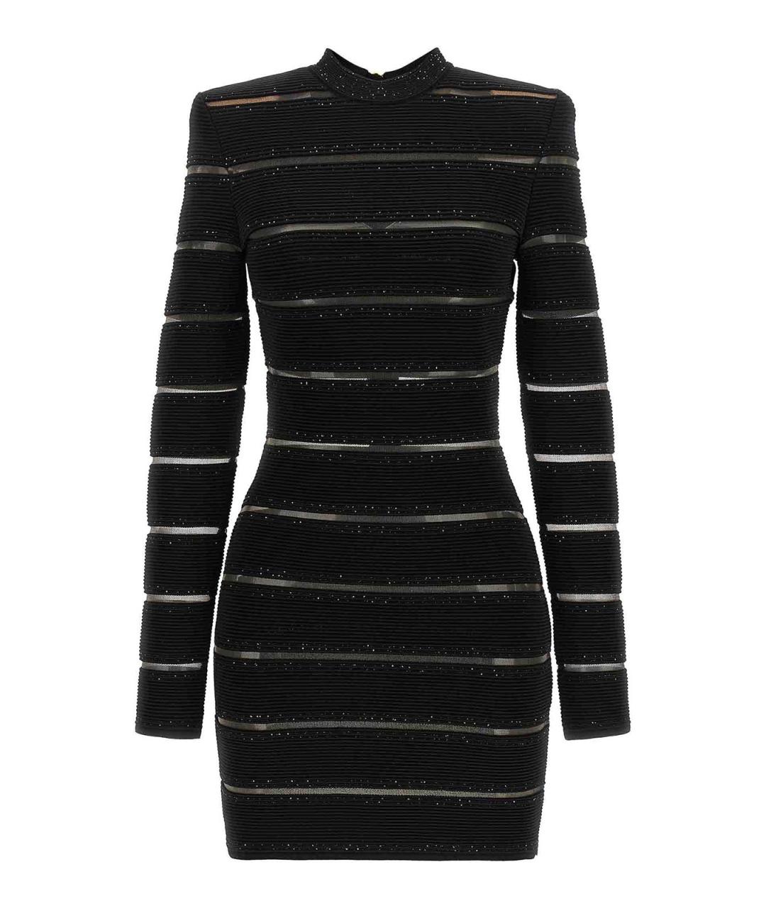 BALMAIN Черное вискозное повседневное платье, фото 1