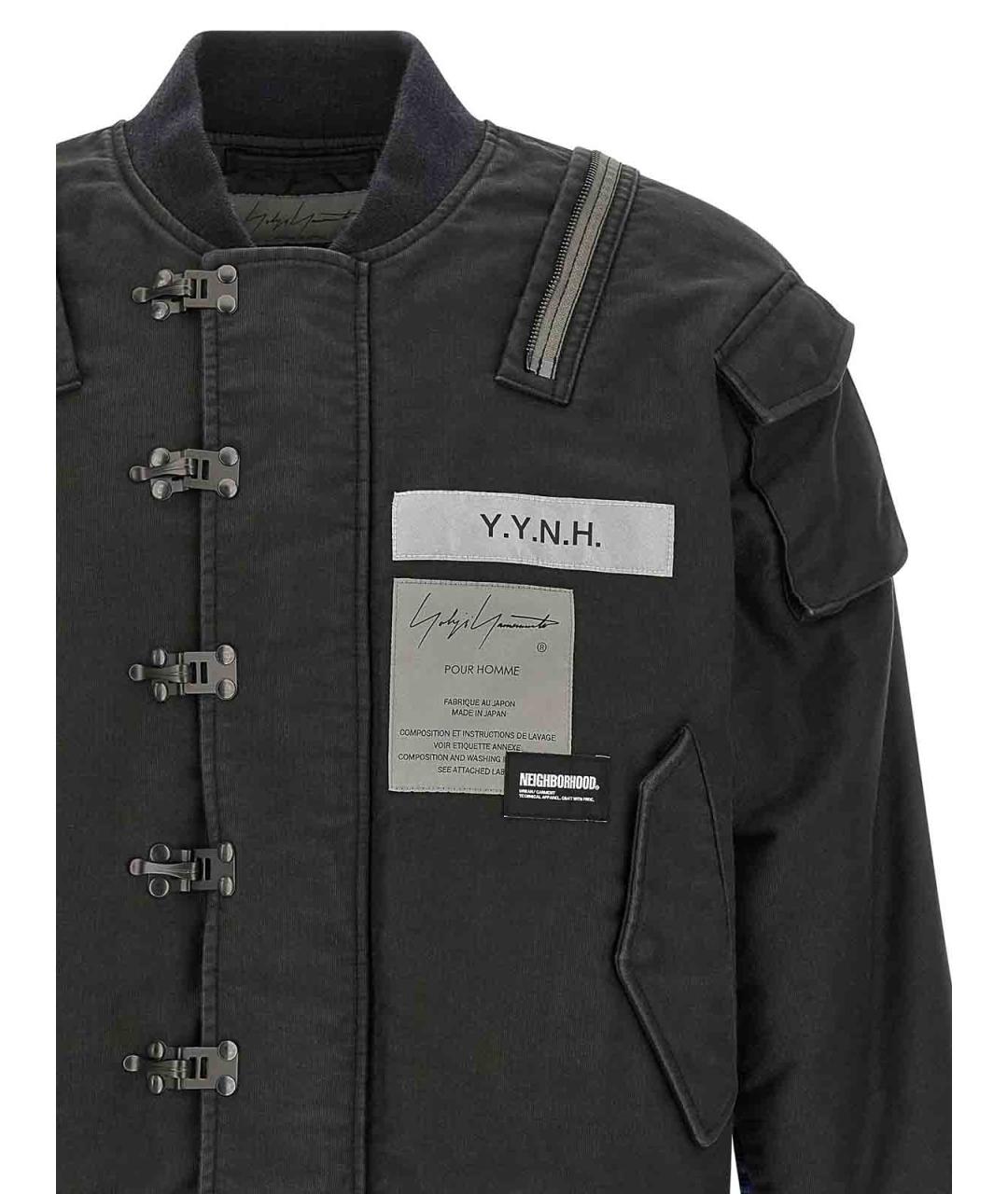 YOHJI YAMAMOTO Черная хлопковая куртка, фото 3