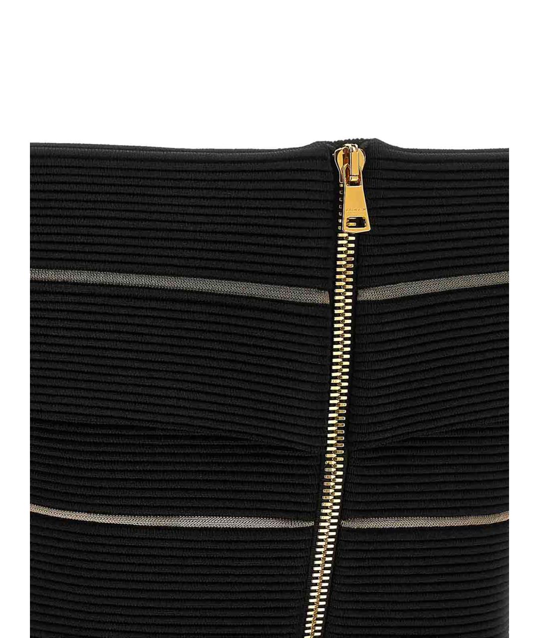 BALMAIN Черная вискозная майка, фото 4