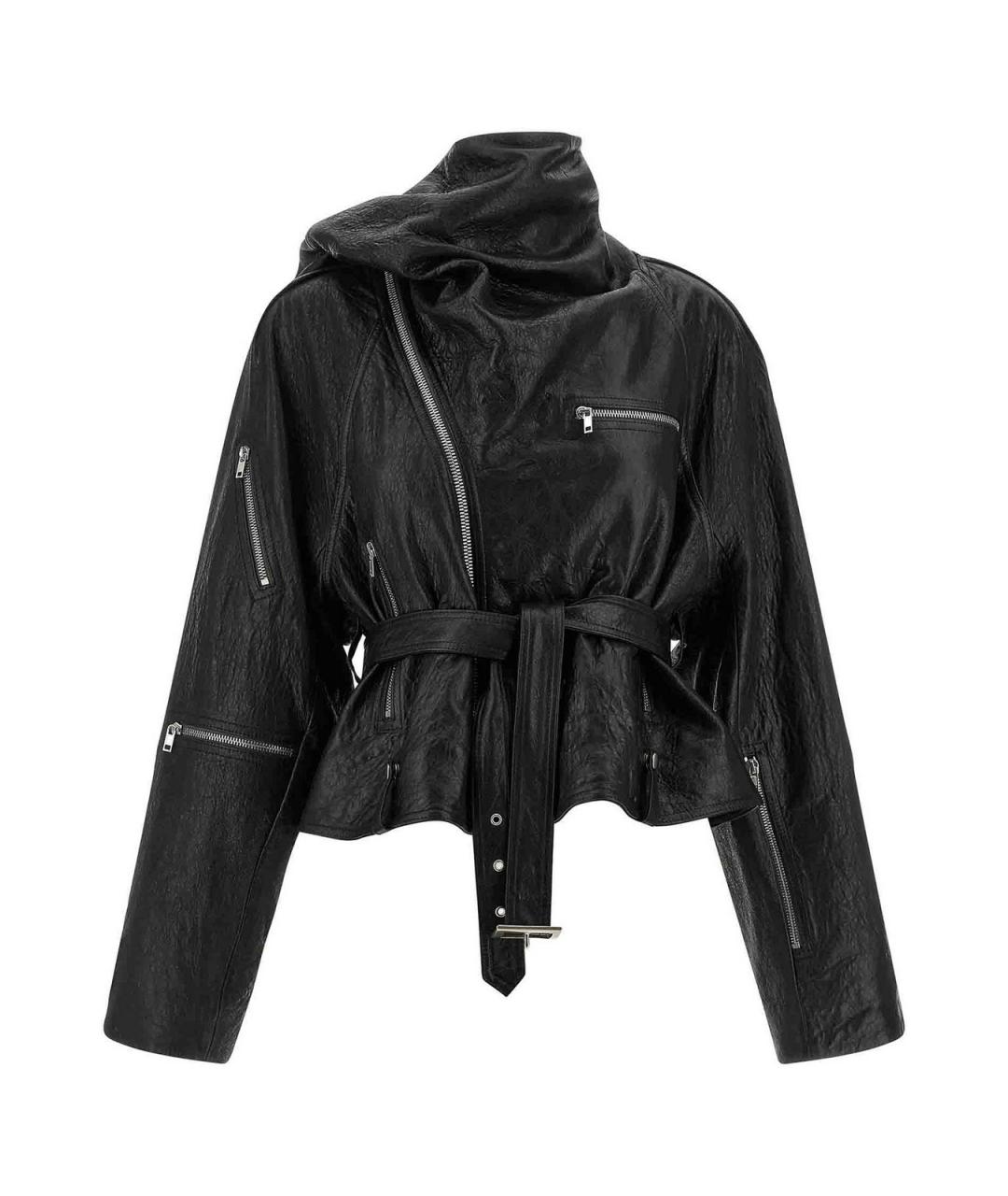 RICK OWENS Черный шарф, фото 2