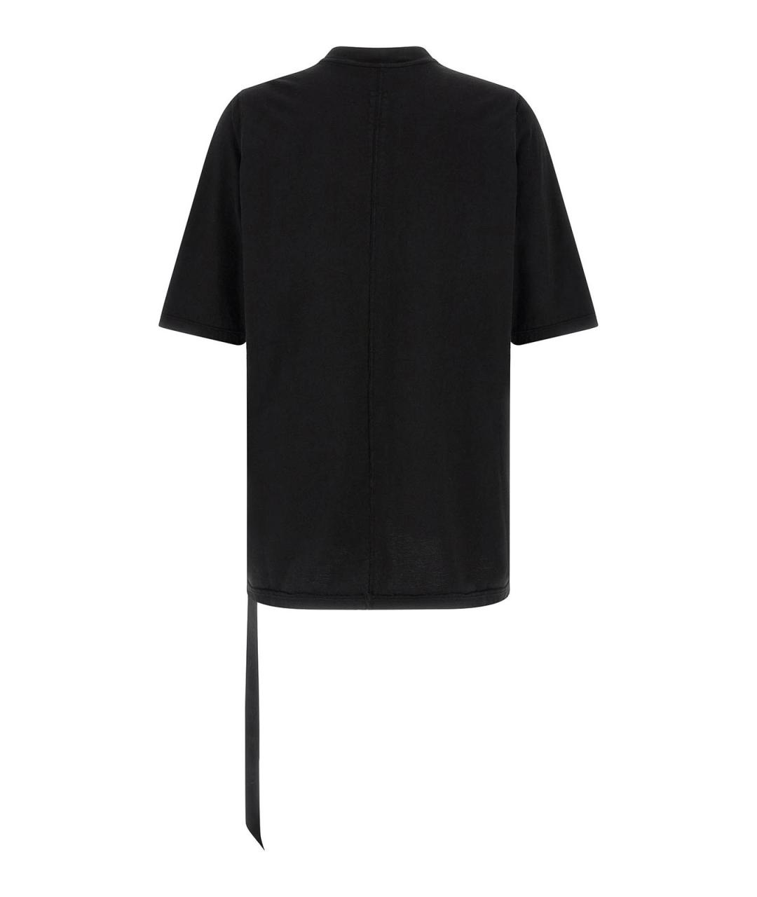 RICK OWENS DRKSHDW Черная хлопковая футболка, фото 2