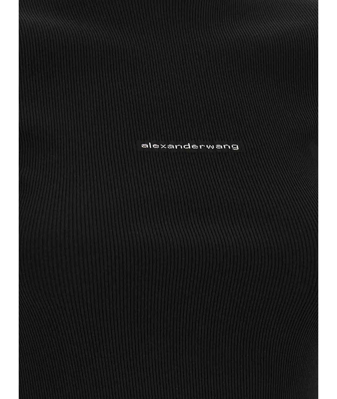 ALEXANDER WANG Черное полиамидовое повседневное платье, фото 4