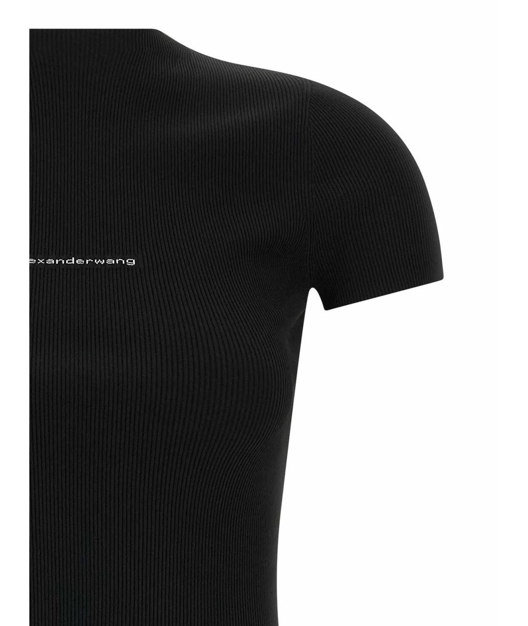 ALEXANDER WANG Черное полиамидовое повседневное платье, фото 3