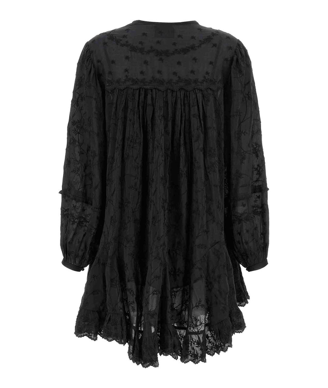 ISABEL MARANT Черное хлопковое повседневное платье, фото 2