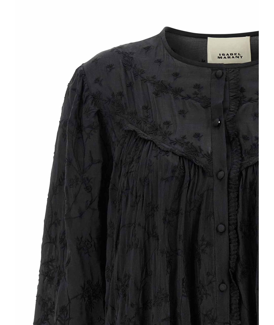 ISABEL MARANT Черное хлопковое повседневное платье, фото 3