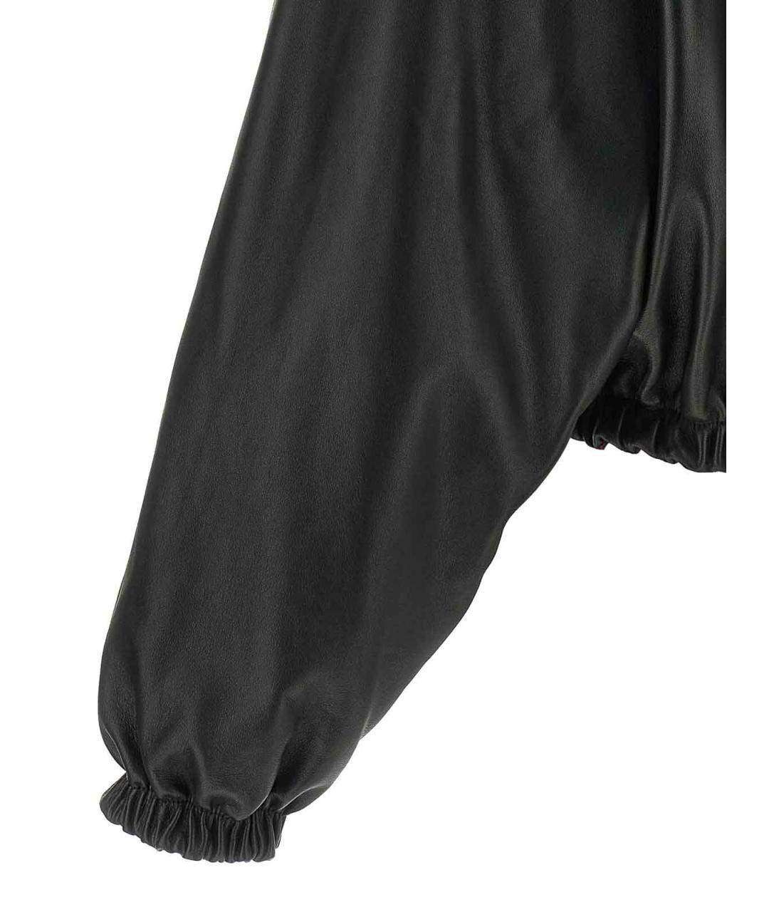 BALENCIAGA Черная кожаная куртка, фото 5