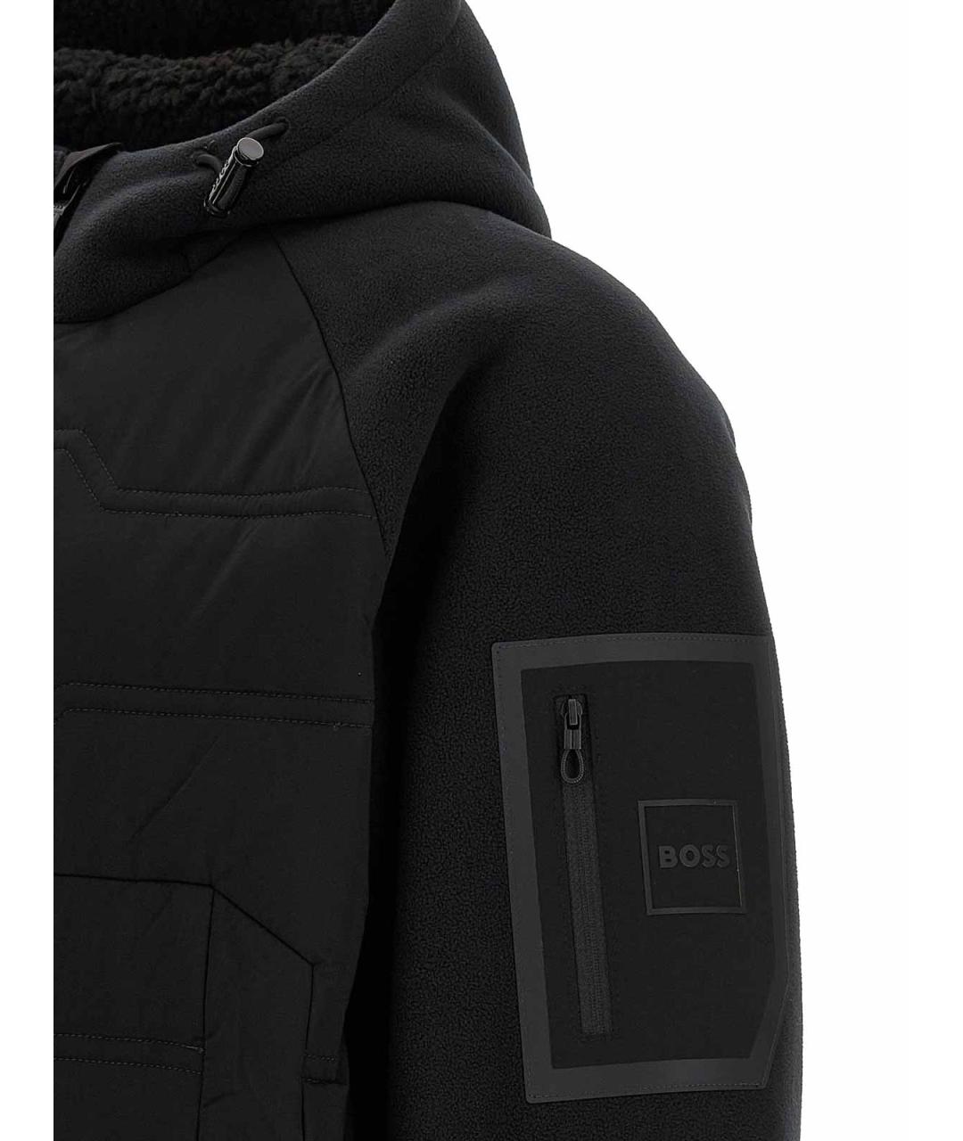 HUGO BOSS Черная полиэстеровая куртка, фото 4
