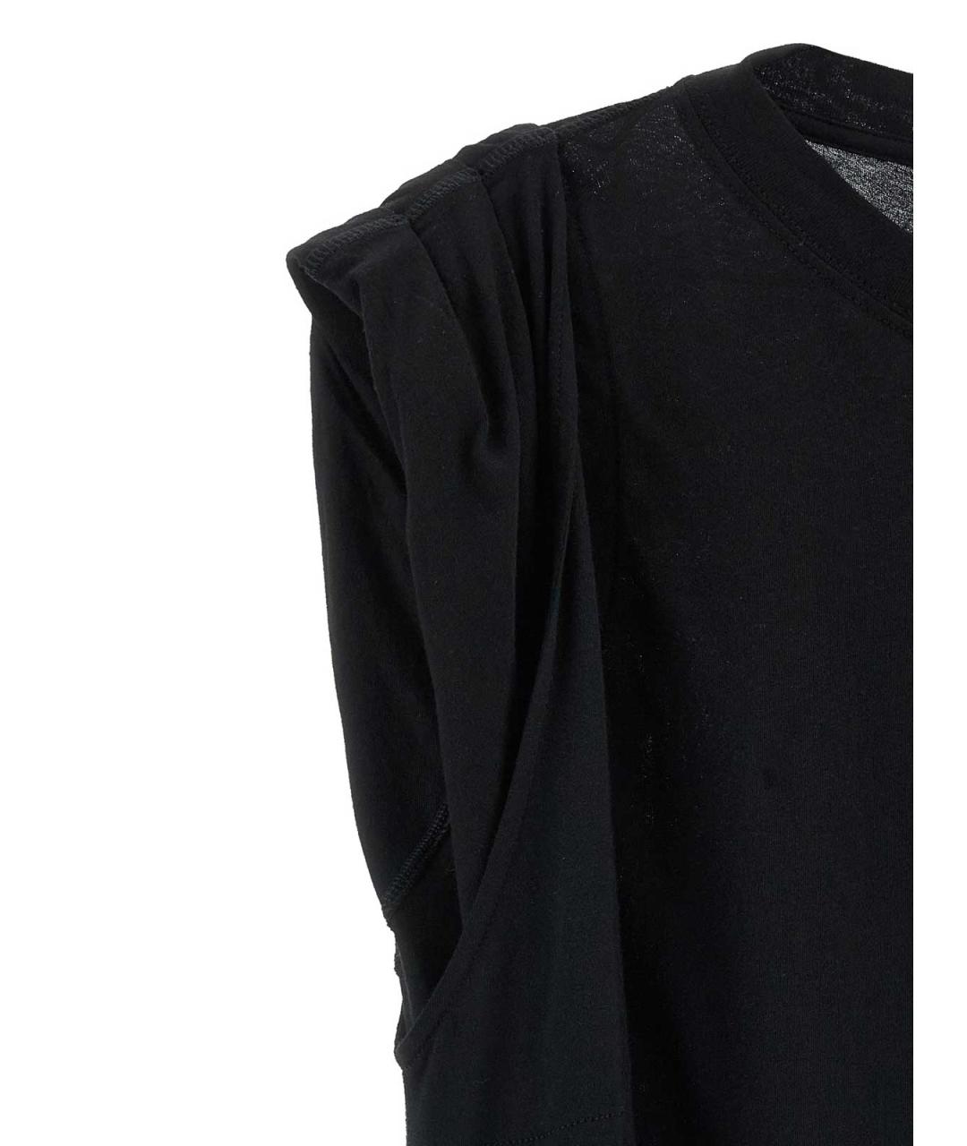 DRIES VAN NOTEN Черное хлопковое повседневное платье, фото 4