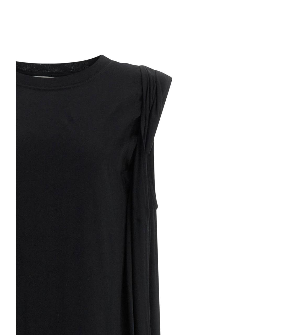 DRIES VAN NOTEN Черное хлопковое повседневное платье, фото 3