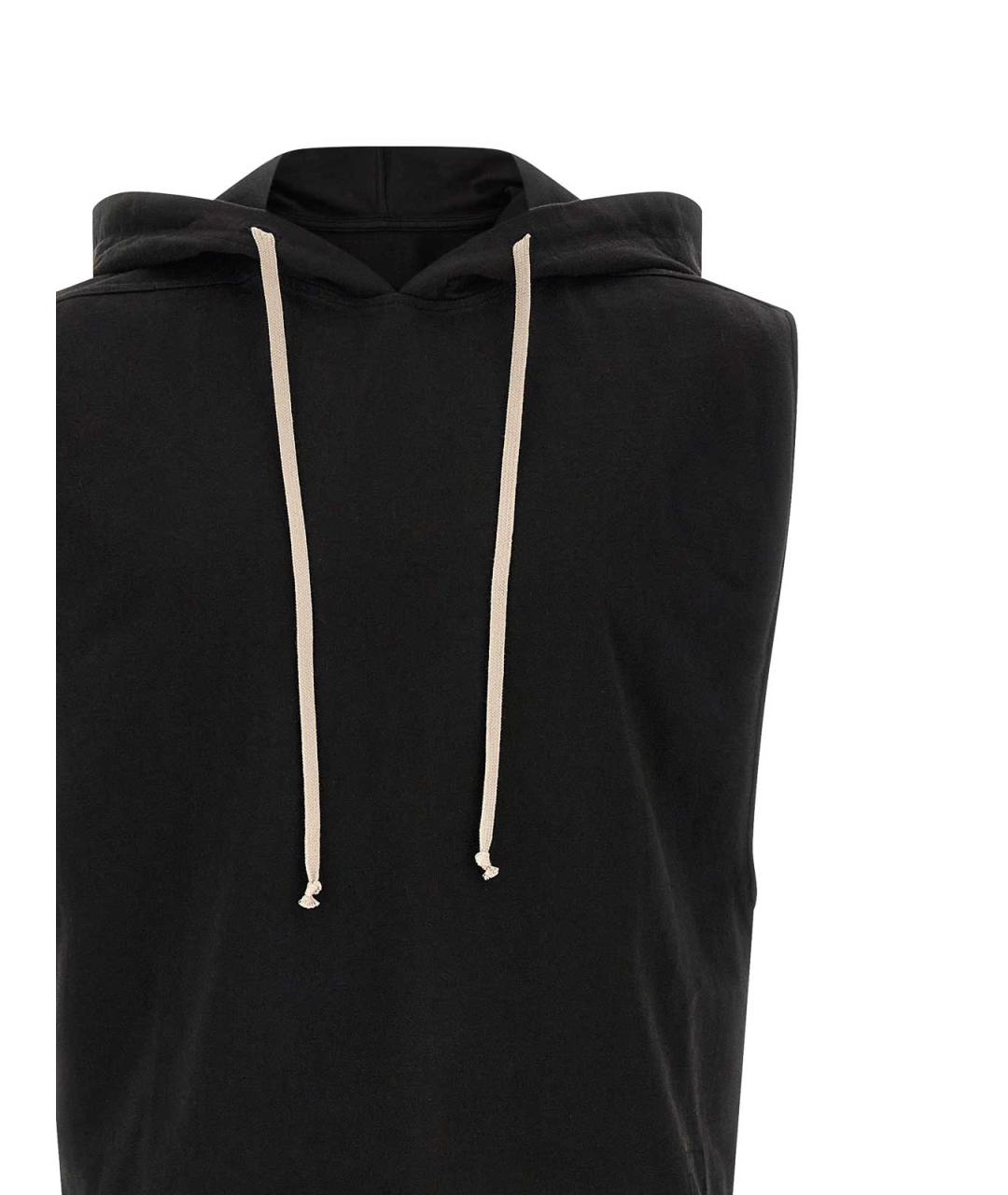 RICK OWENS DRKSHDW Черная хлопковая майка, фото 3
