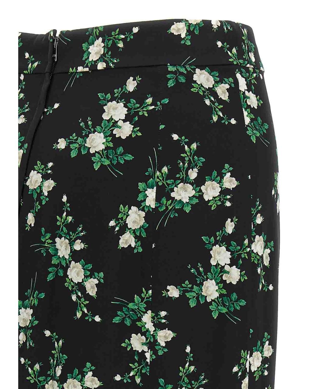 DOLCE&GABBANA Мульти шелковая юбка макси, фото 4