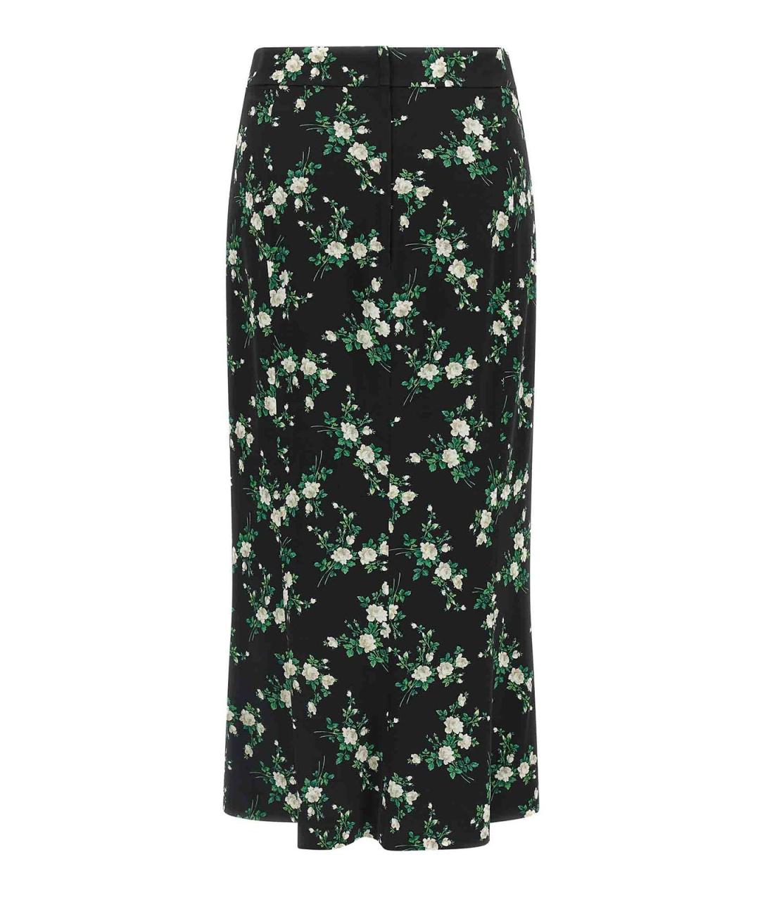 DOLCE&GABBANA Мульти шелковая юбка макси, фото 2