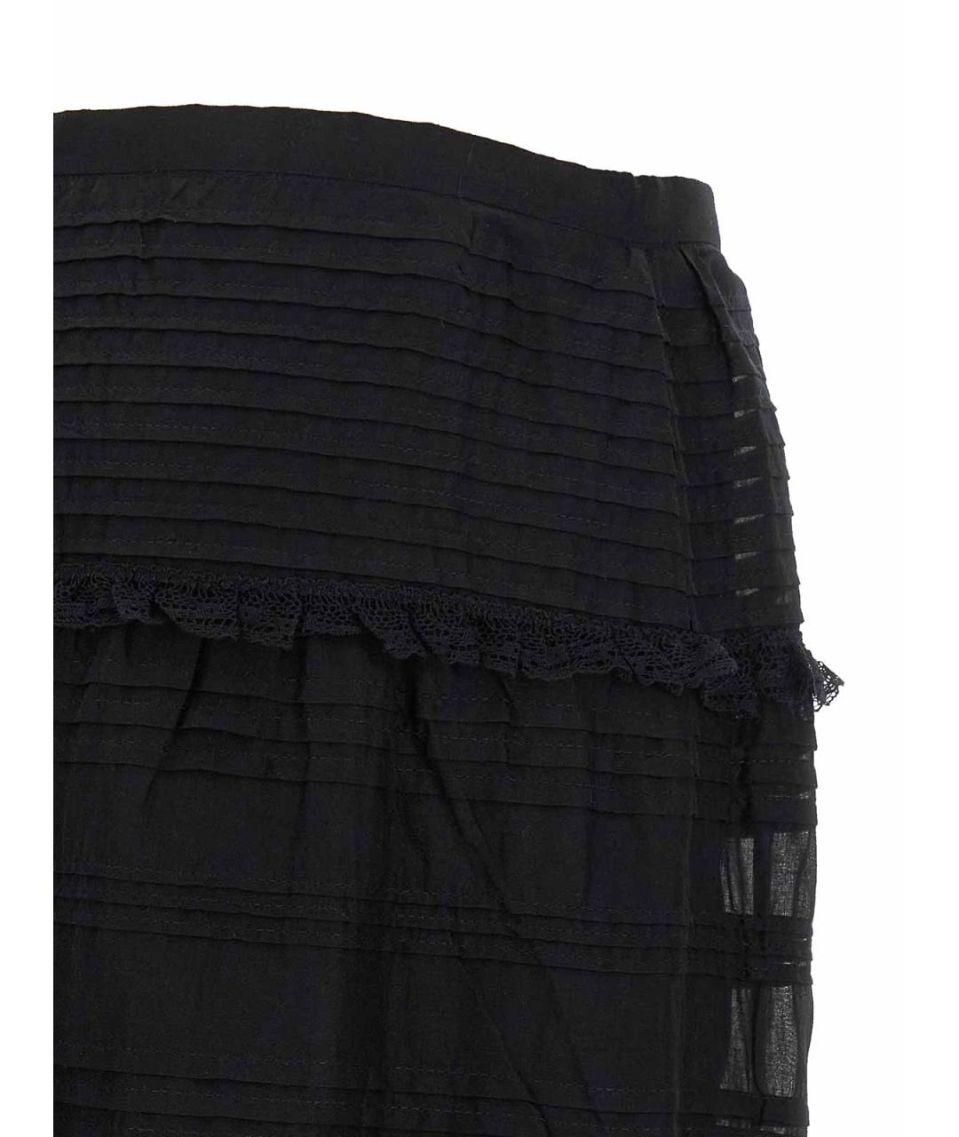 ISABEL MARANT Черная хлопковая юбка макси, фото 4