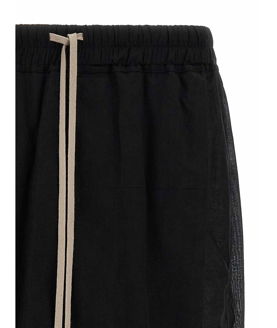 RICK OWENS Черные хлопковые шорты, фото 3