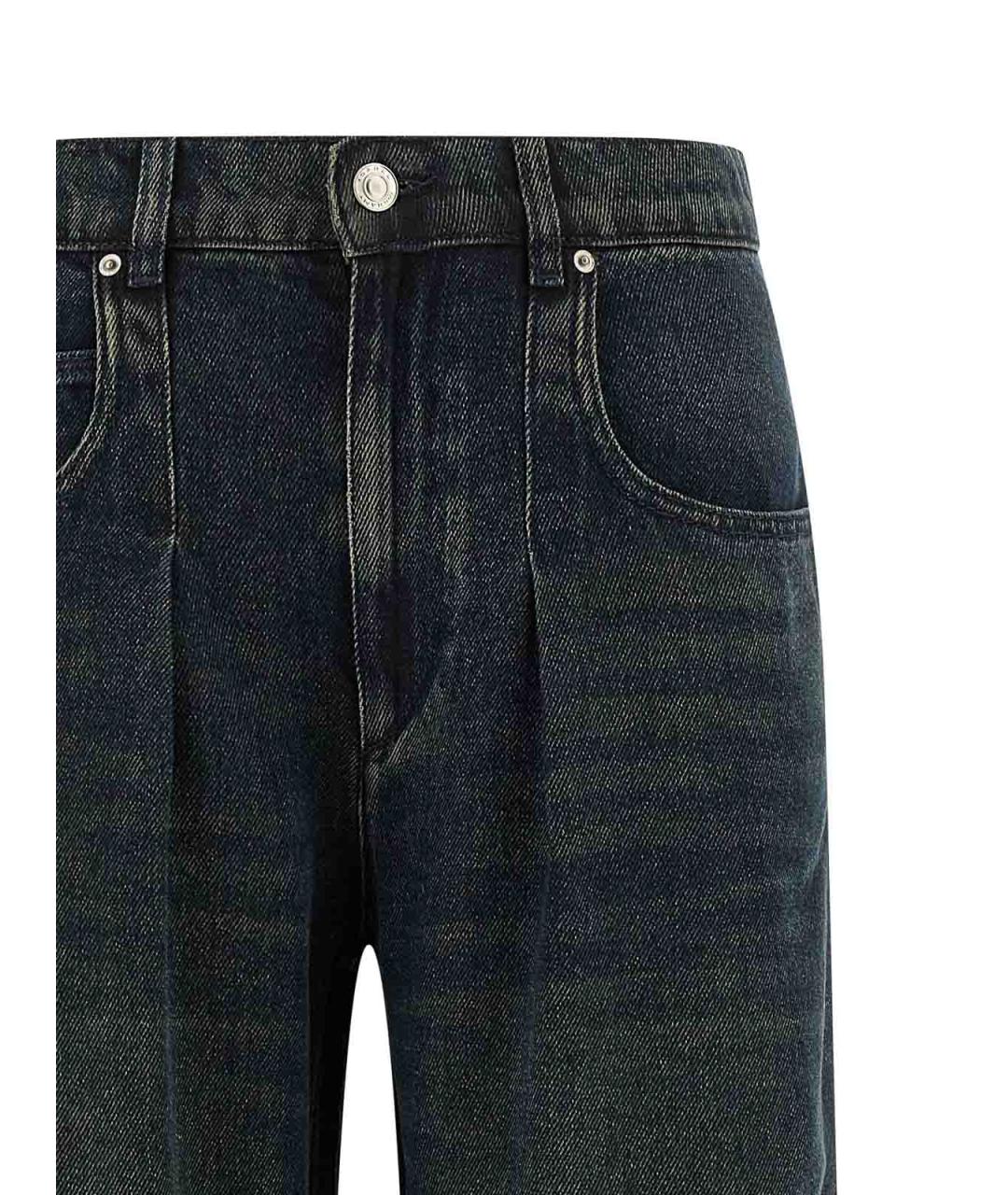 ISABEL MARANT Черные хлопковые прямые джинсы, фото 3