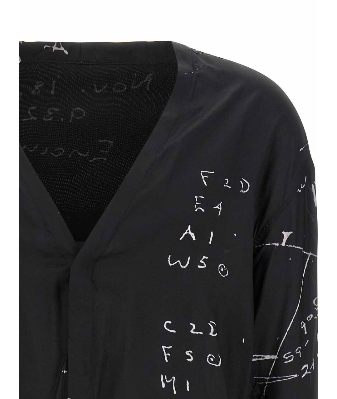 RICK OWENS Черная кэжуал рубашка, фото 3