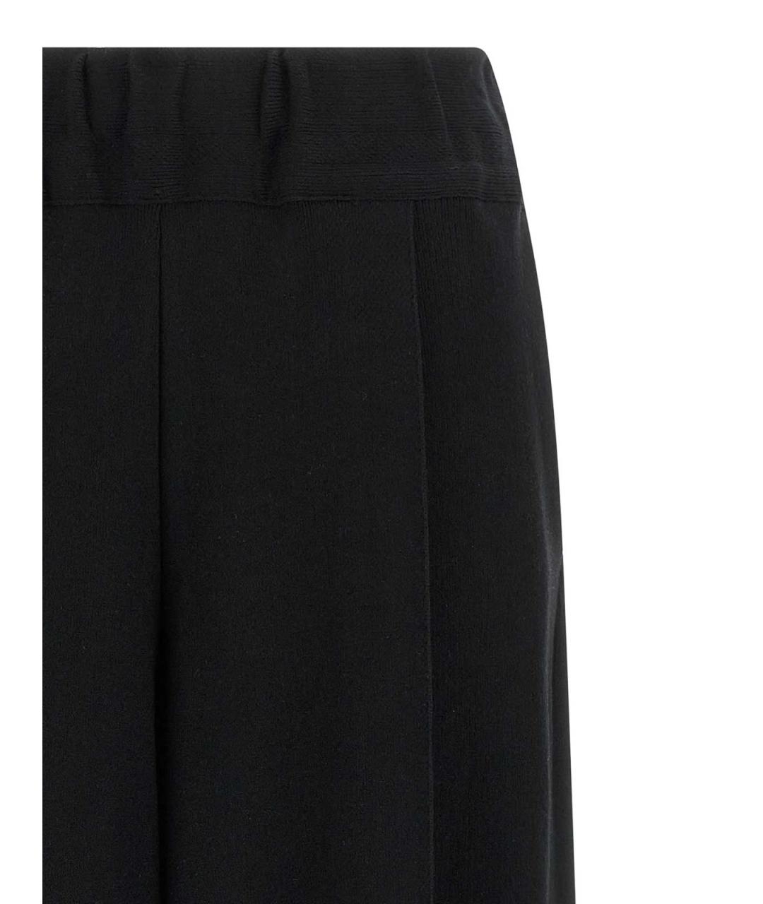 ISSEY MIYAKE Черные хлопковые брюки широкие, фото 3