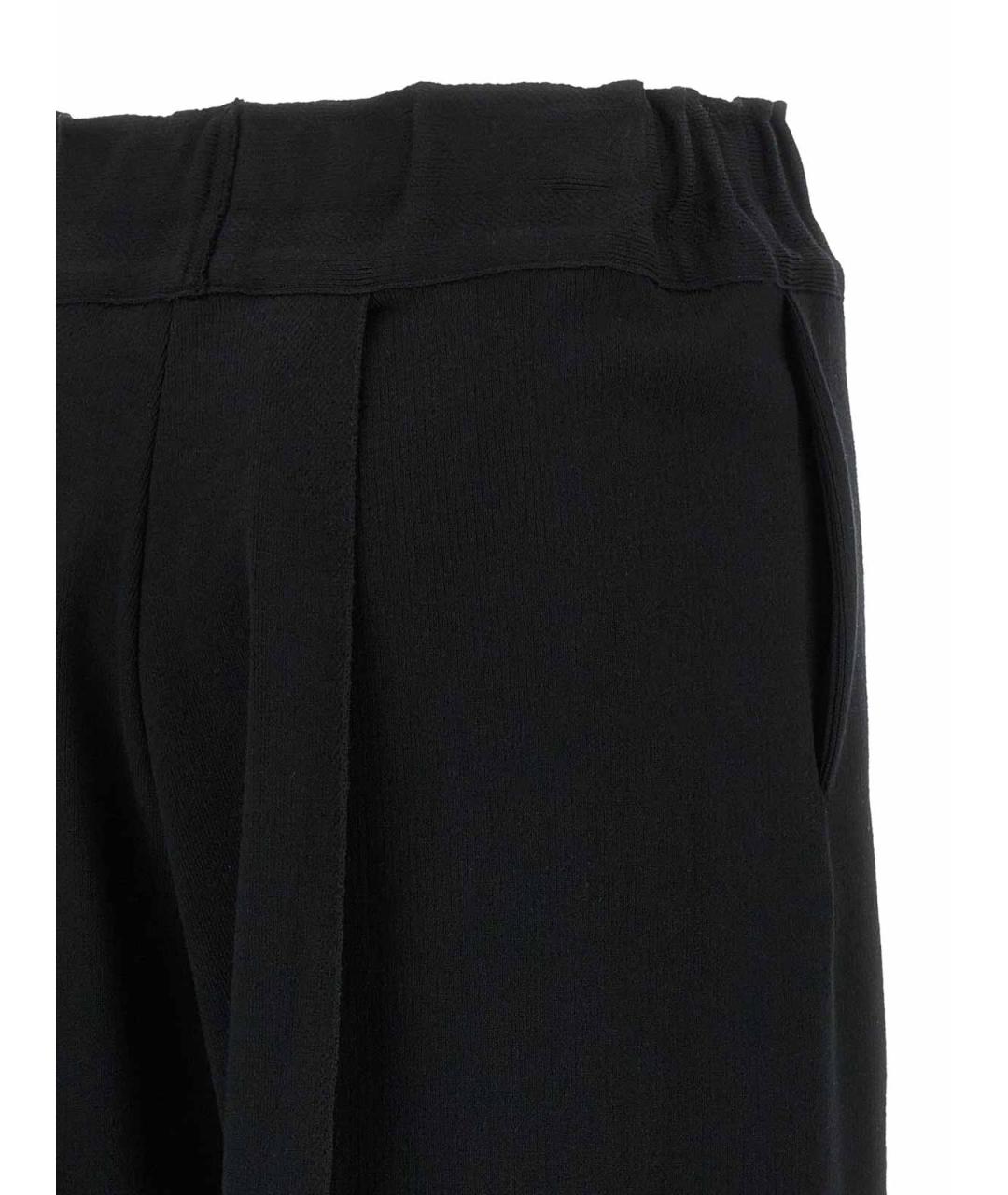 ISSEY MIYAKE Черные хлопковые брюки широкие, фото 4
