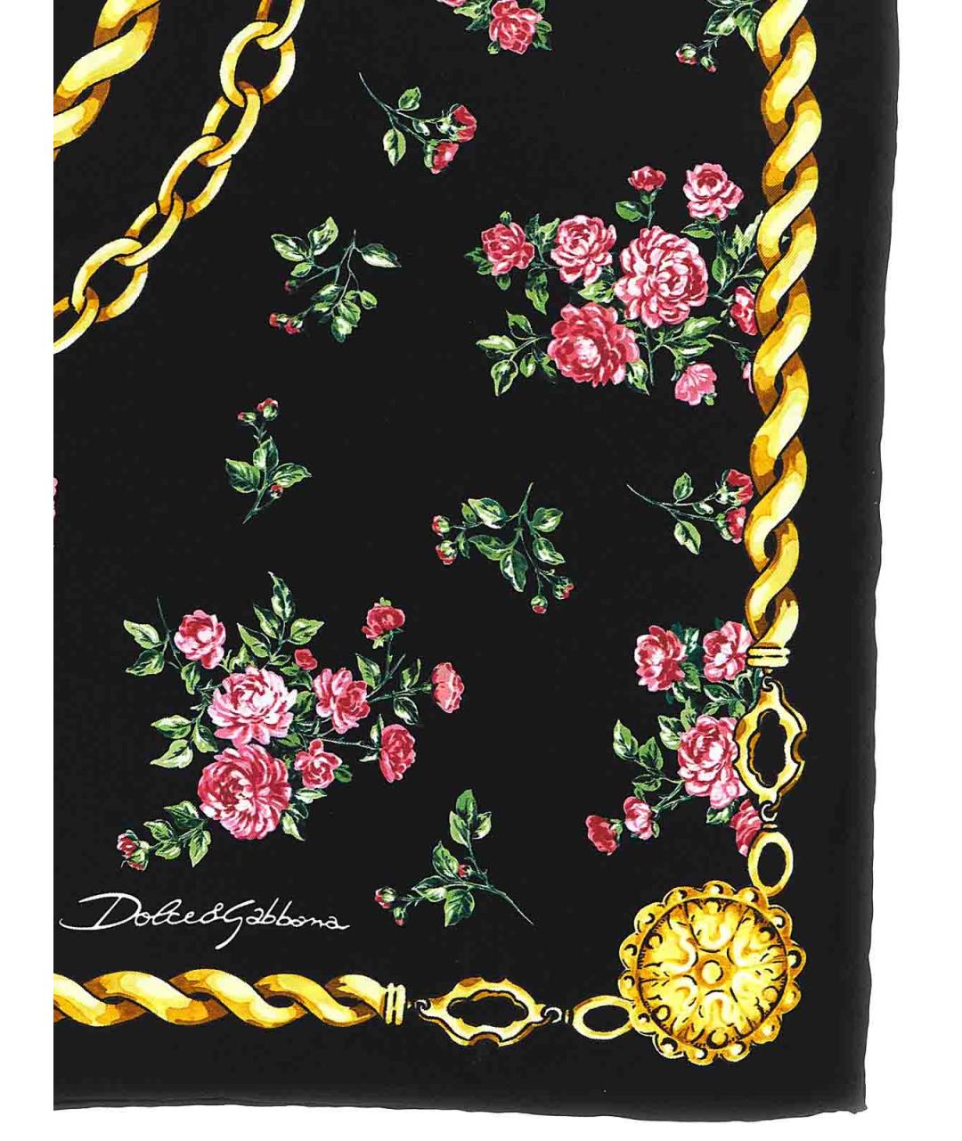 DOLCE&GABBANA Мульти шелковый платок, фото 2
