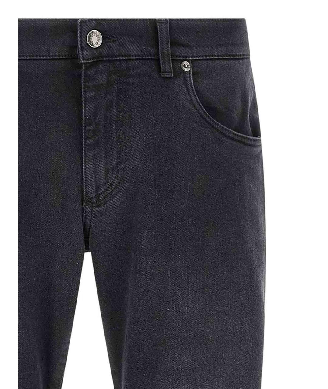 DOLCE&GABBANA Черные хлопковые джинсы скинни, фото 3