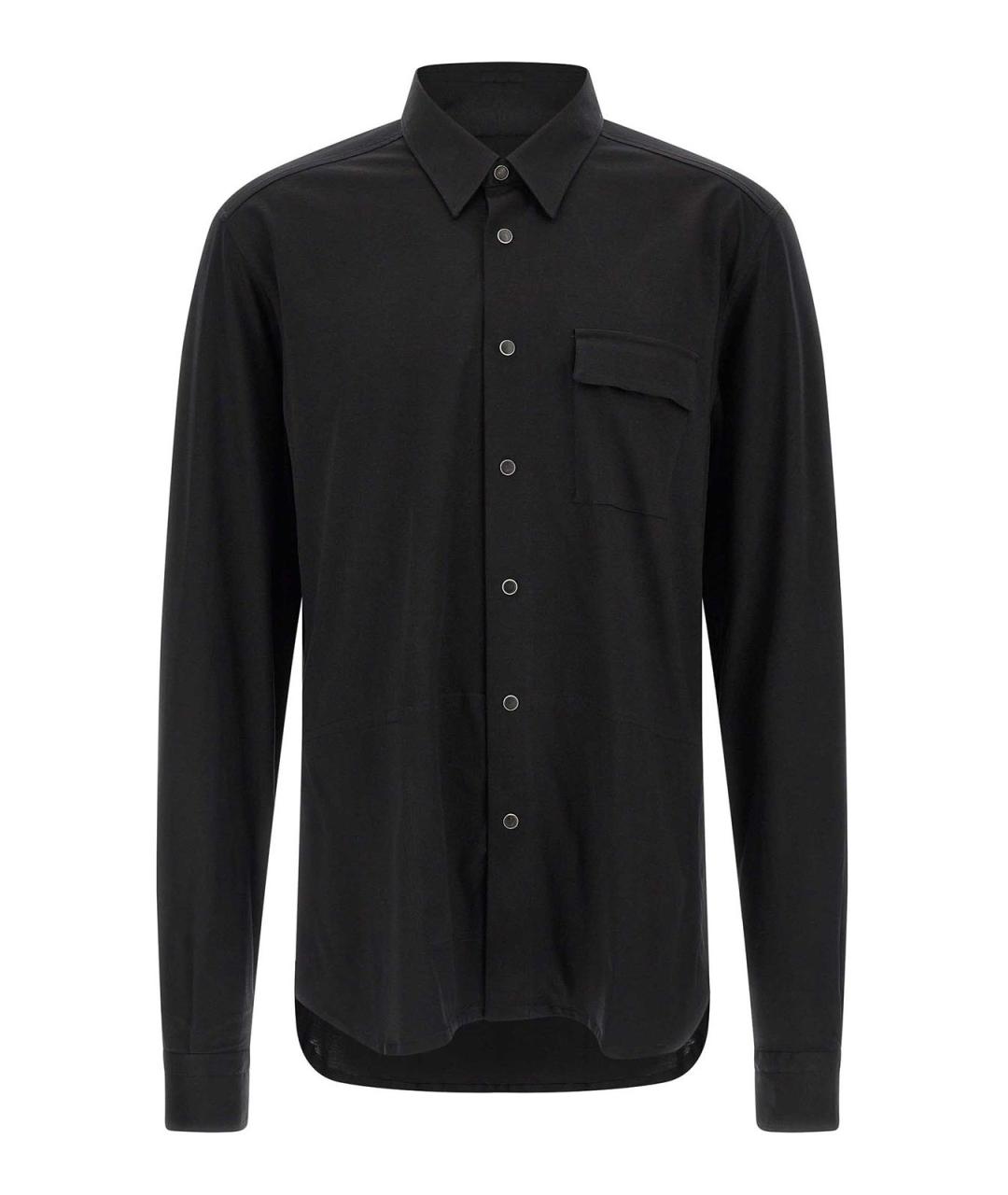 KITON Черная хлопковая классическая рубашка, фото 1