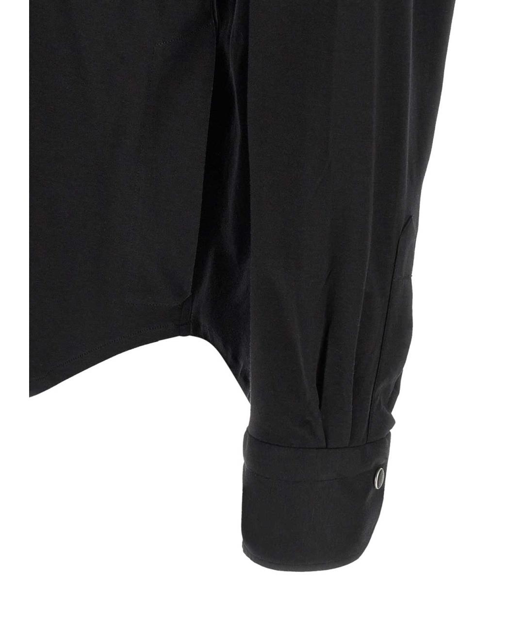 KITON Черная хлопковая классическая рубашка, фото 4