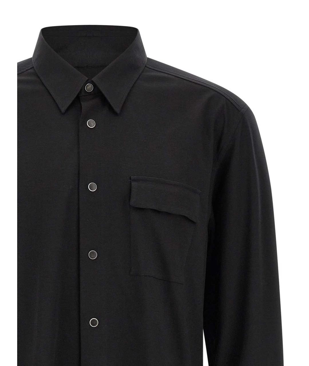 KITON Черная хлопковая классическая рубашка, фото 3