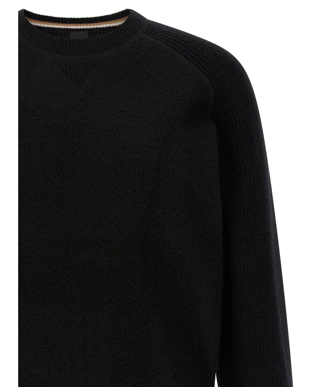 HUGO BOSS Черный шерстяной джемпер / свитер, фото 3