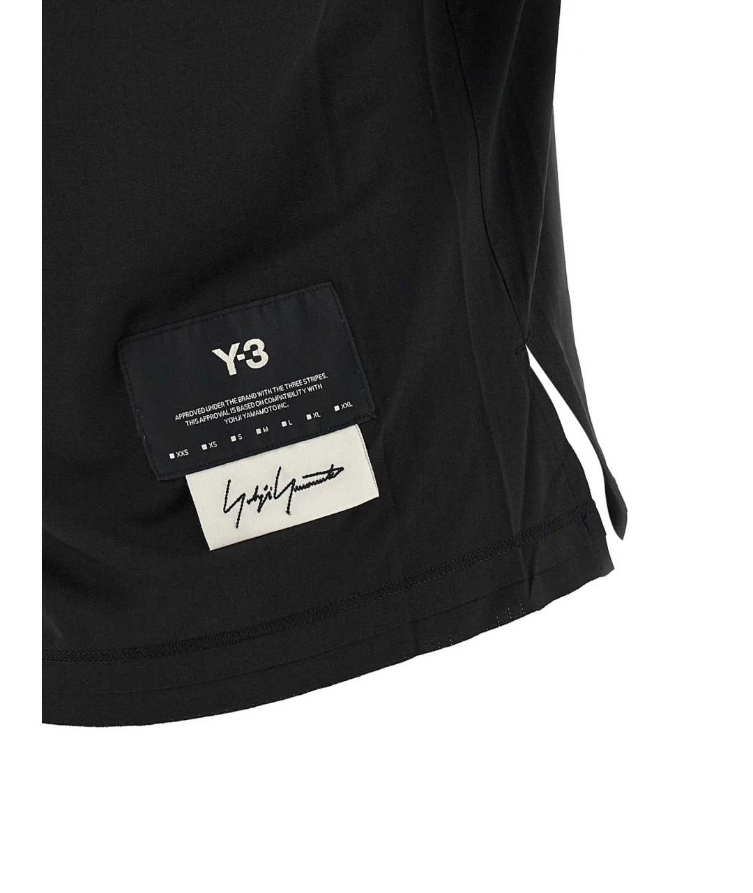 Y-3 Черная полиэстеровая футболка, фото 4