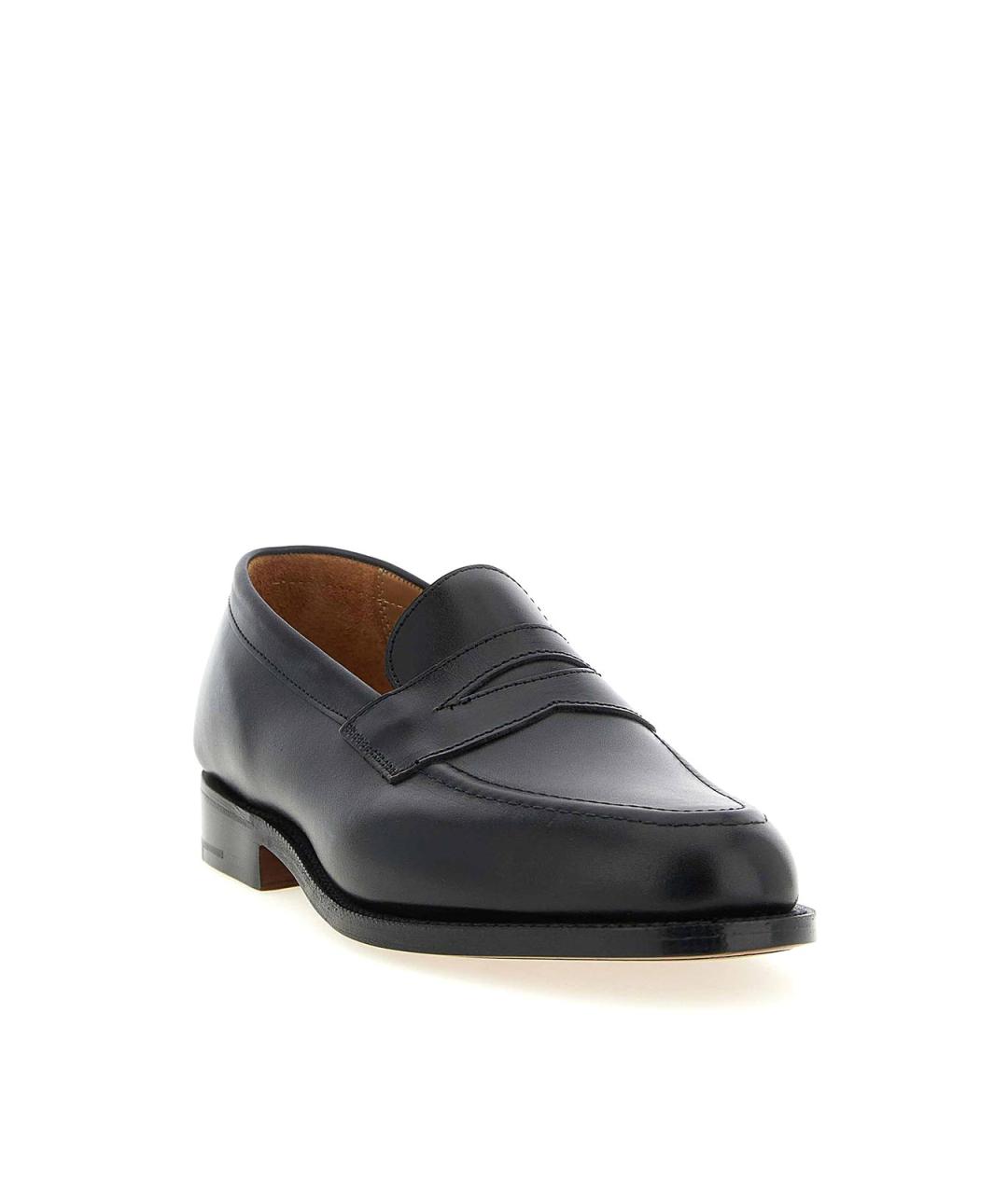 TRICKER'S Черные кожаные лоферы, фото 2