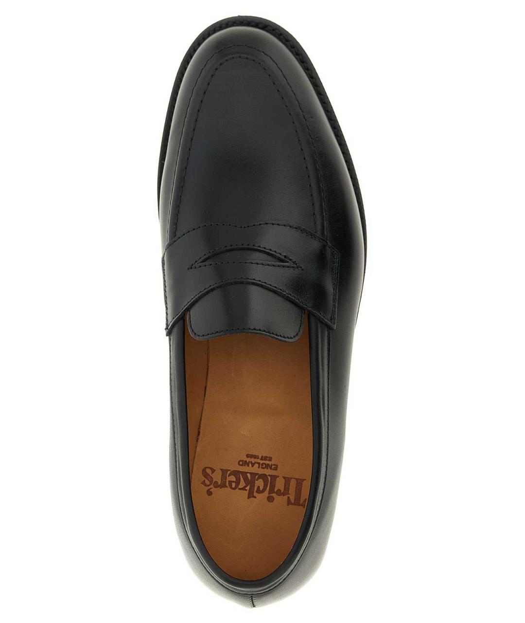 TRICKER'S Черные кожаные лоферы, фото 4