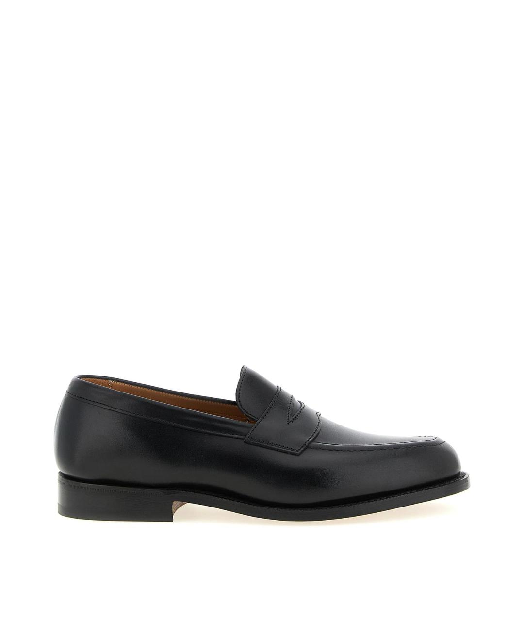 TRICKER'S Черные кожаные лоферы, фото 1