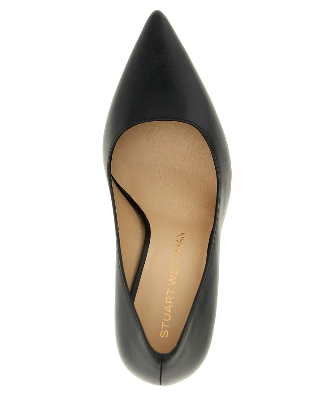 STUART WEITZMAN Черные кожаные туфли, фото 4