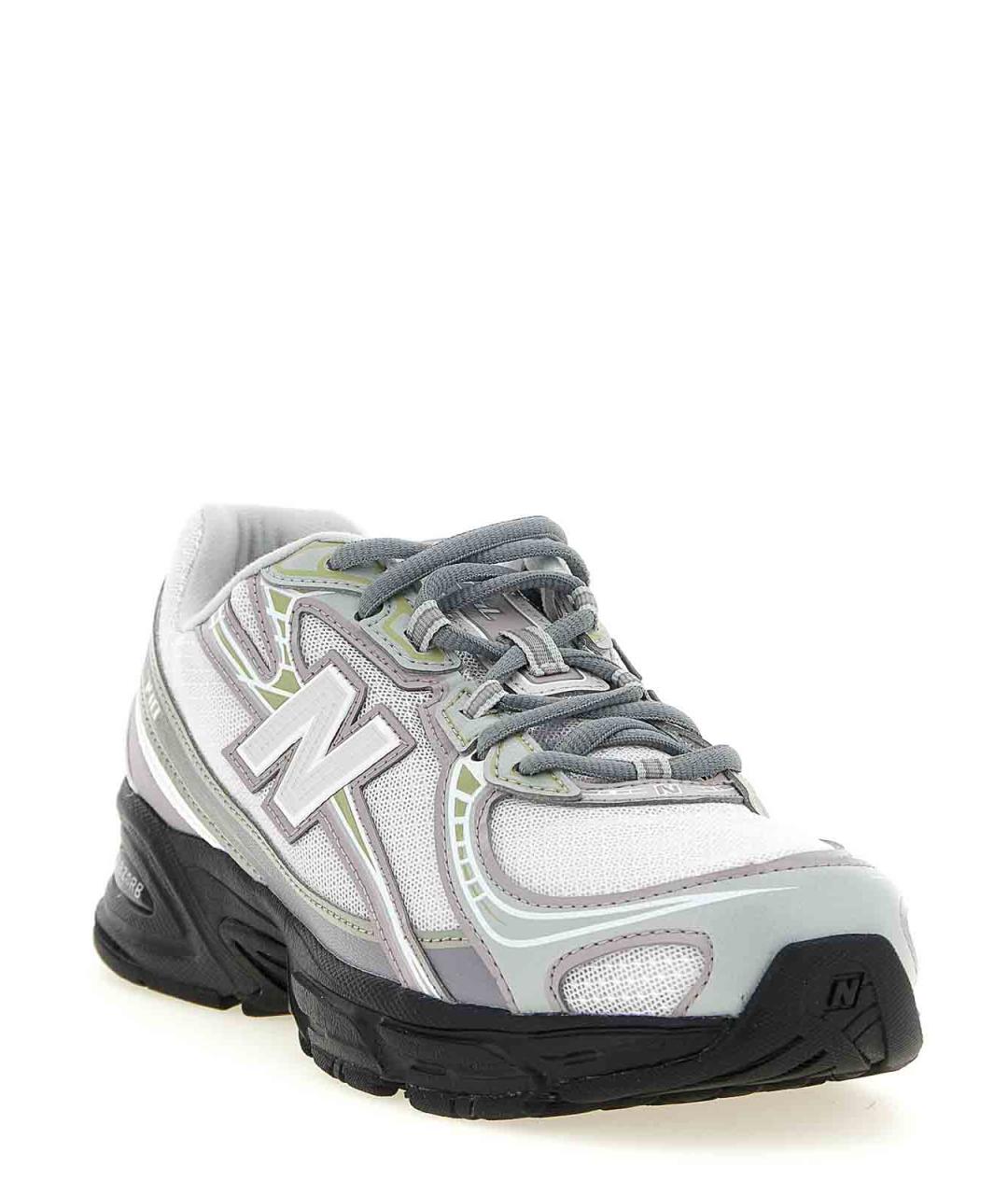 NEW BALANCE Серебряные резиновые кроссовки, фото 2