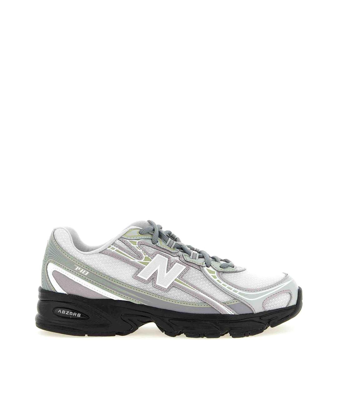 NEW BALANCE Серебряные резиновые кроссовки, фото 1