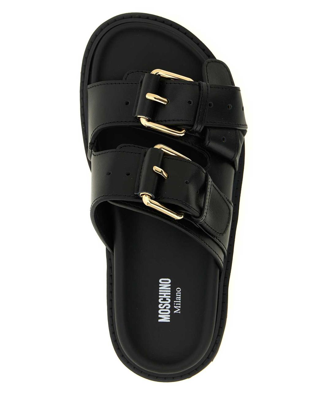 MOSCHINO Черные сандалии, фото 4