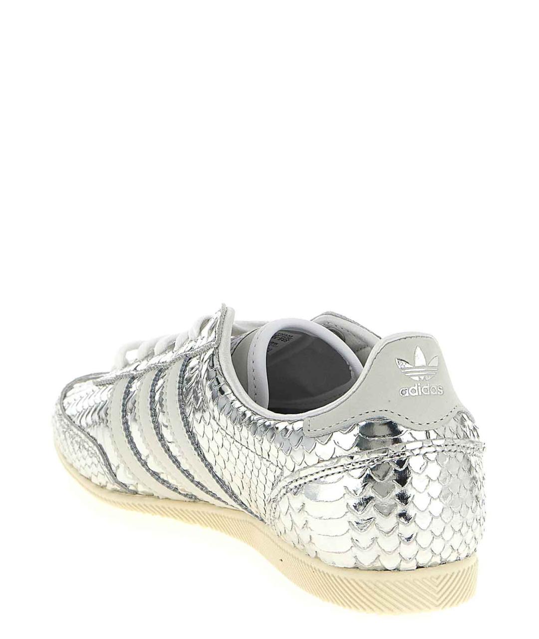 ADIDAS Серебряные кожаные кроссовки, фото 3
