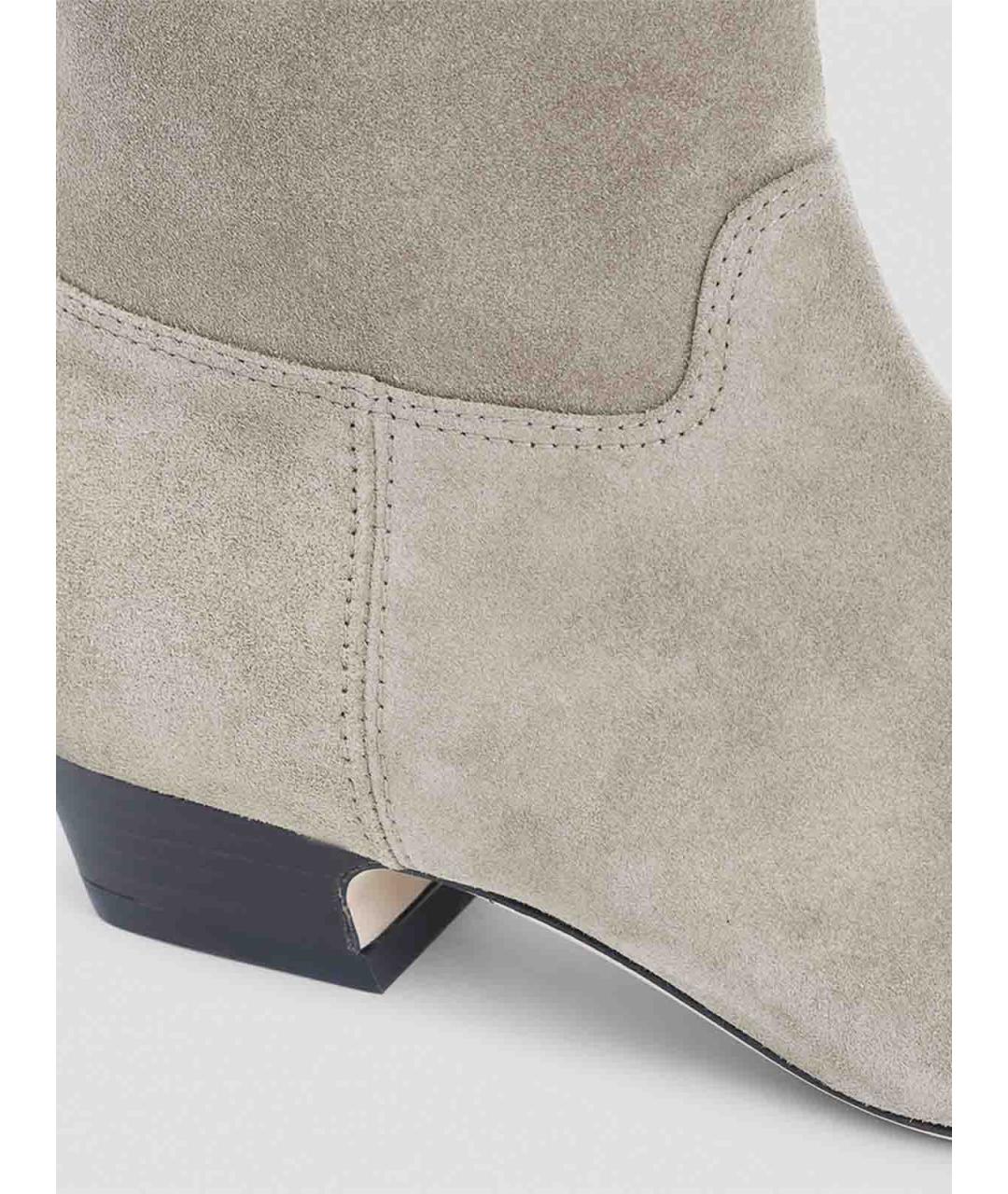 STUART WEITZMAN Серые замшевые ботильоны, фото 4