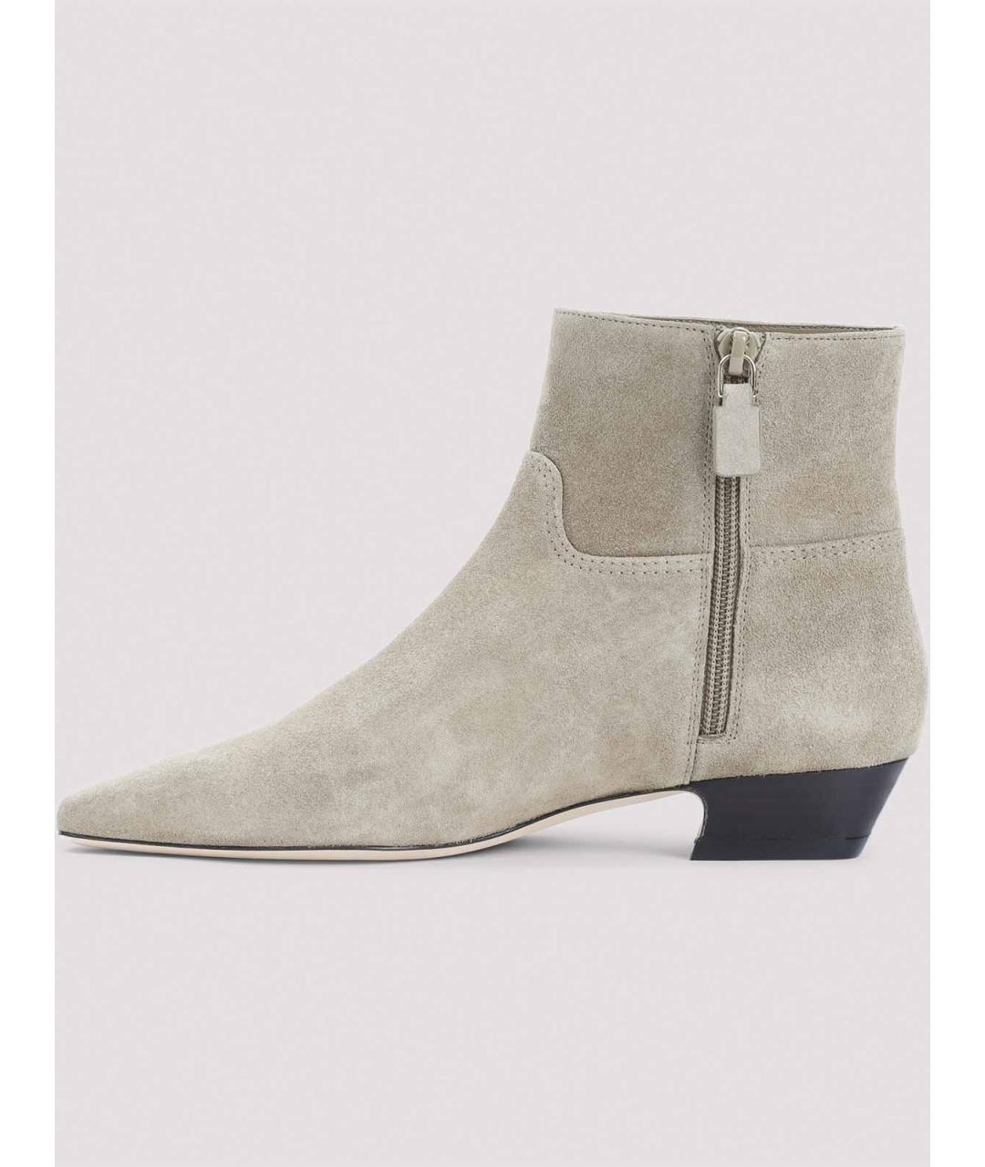 STUART WEITZMAN Серые замшевые ботильоны, фото 2